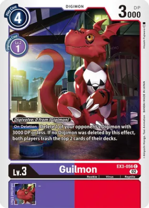 Guilmon EX3-056 - Draconic Roar - Common