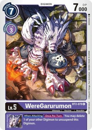 WereGarurumon - BT2-078 (Official Tournament Pack Vol.3) - Release Special Booster