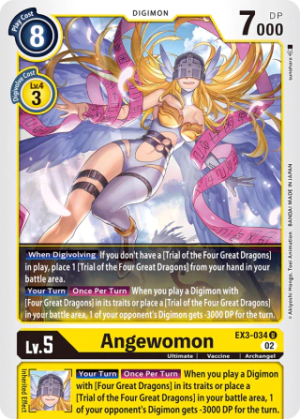 Angewomon EX3-034 - Draconic Roar - Uncommon