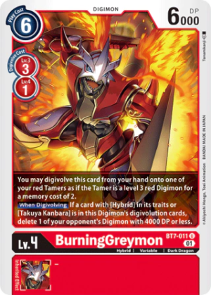 BurningGreymon - Next Adventure - BT7-011 U