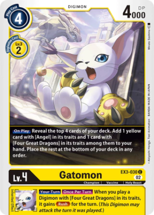 Gatomon EX3-030 - Draconic Roar - Common