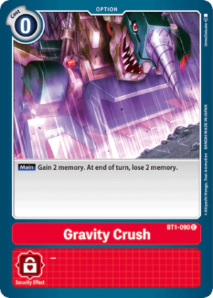 Gravity Crush - Release Special Booster - BT1-090 C