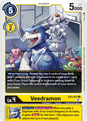 Veedramon EX3-031 - Draconic Roar - Uncommon