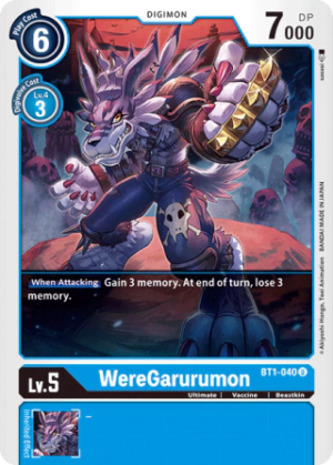 WereGarurumon - BT1-040 - Release Special Booster - BT1-040 U