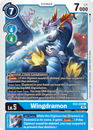 Wingdramon EX3-020 - Draconic Roar - Uncommon