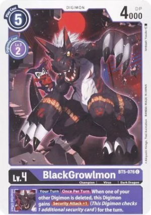 BlackGrowlmon - Battle Of Omni - BT5-076 C