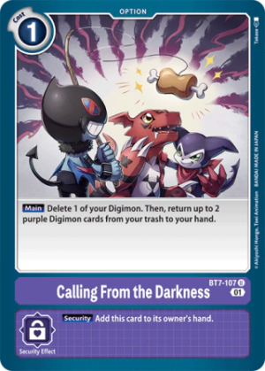 Calling From The Darkness - Next Adventure - BT7-107 U
