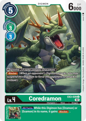 Coredramon EX3-039 - Draconic Roar - Uncommon