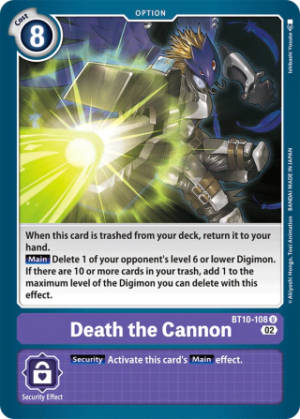 Death The Cannon - XROS Encounter - BT10-108 Uncommon