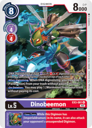 Dinobeemon EX3-061 - Draconic Roar - Uncommon