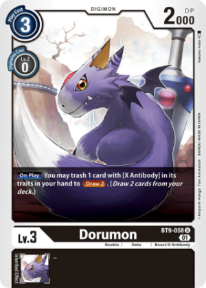 Dorumon - X Record - BT9-058 U