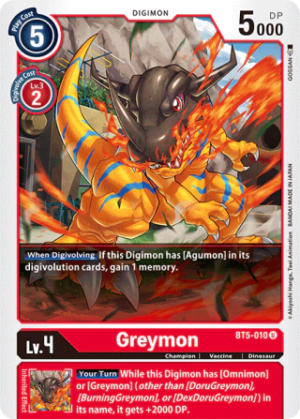 Greymon - Battle Of Omni - BT5-010 U