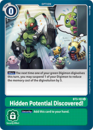 Hidden Potential Discovered! - Release Special Booster - BT3-103 U