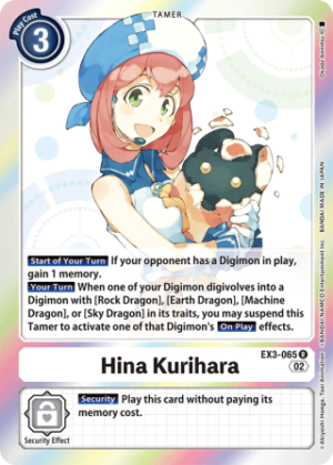 Hina Kurihara EX3-065 - Draconic Roar - Rare