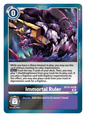 Immortal Ruler - XROS Encounter - BT10-104 RARE