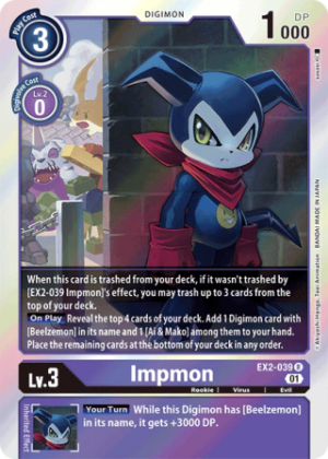 Impmon EX2-039 Rare Digital Hazard