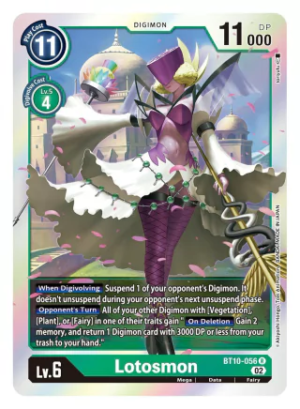 Lotosmon - XROS Encounter - BT10-056 Rare