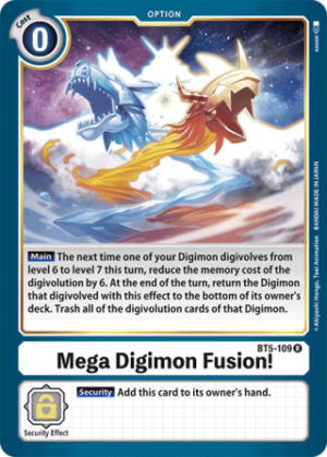Mega Digimon Fusion! - Battle Of Omni - BT5-109 R