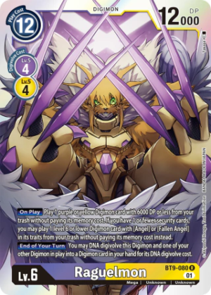Raguelmon - X Record - BT9-080 R