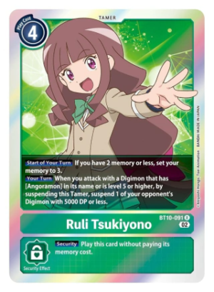 Ruli Tsukiyono - XROS Encounter - BT10-091 Rare
