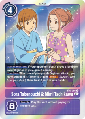Sora Takenouchi & Mimi Tachikawa - Double Diamond - BT6-091 R