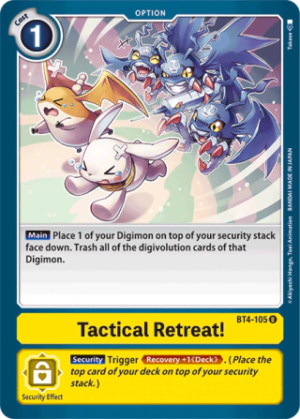 Tactical Retreat! - Great Legend - BT4-105 U