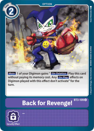 Back For Revenge! - Release Special Booster - BT3-109 U