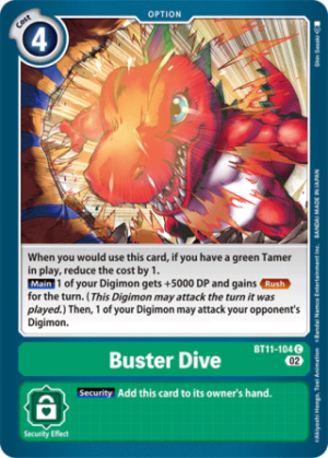 Buster Dive BT11-104 - Dimensional Phase - Uncommon