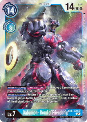 Gabumon - Bond Of Friendship - Double Diamond - BT6-030 SR