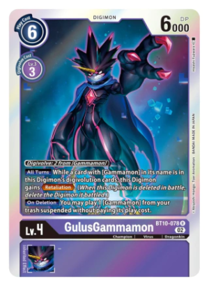 GulusGammamon - XROS Encounter - BT10-078 Rare