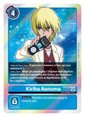 Kiriha Aonuma - XROS Encounter - BT10-088 Rare