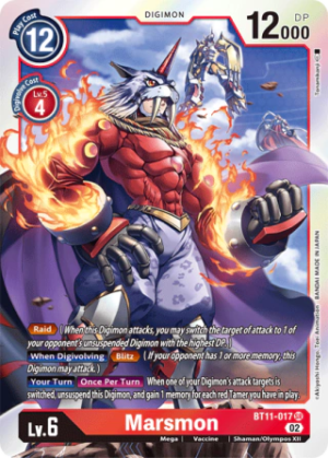 Marsmon BT11-017 - Dimensional Phase - Super Rare