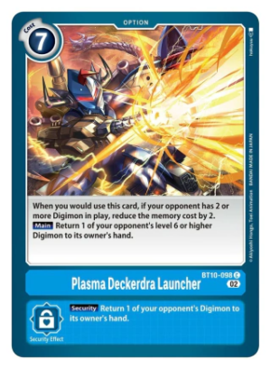 Plasma Deckerdra Launcher - XROS Encounter - BT10-098 Common