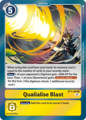 Qualialise Blast - Next Adventure - BT7-100 R