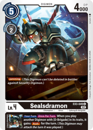 Sealsdramon EX3-049 - Draconic Roar - Uncommon