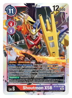 Shoutmon X5B - XROS Encounter - BT10-015 Rare