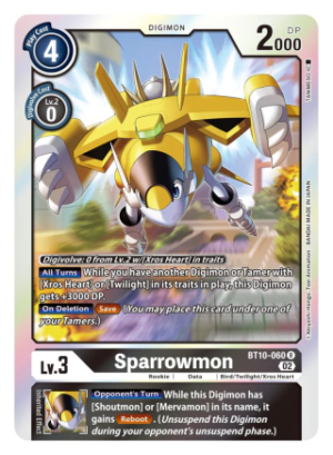 Sparrowmon - XROS Encounter - BT10-060 Rare