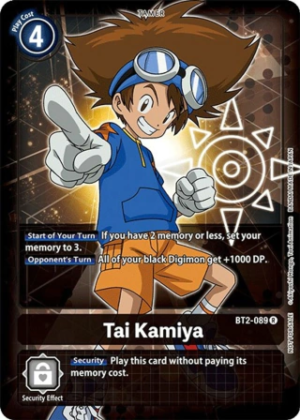 Tai Kamiya - BT2-089 (Official Tournament Pack Vol.3) - Release Special Booster