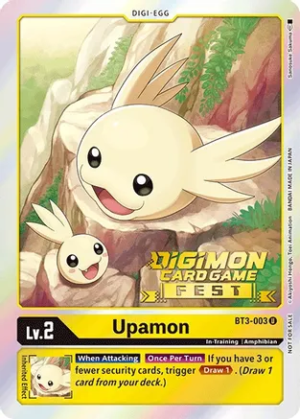 Upamon - BT3-003 (Digimon Card Game Fest 2022) - Release Special Booster (BT01-03)