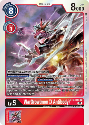 WarGrowlmon (X Antibody) - X Record - BT9-014 R