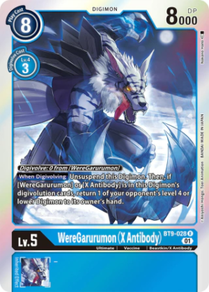 WereGarurumon (X Antibody) - X Record - BT9-028 R