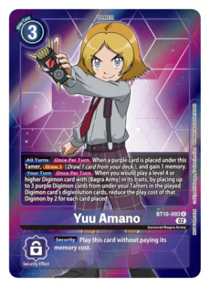 Yuu Amano - XROS Encounter - BT10-093 (Box Topper)