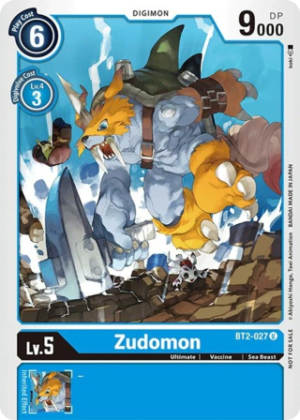 Zudomon - BT2-027 (Official Tournament Pack Vol.3) - Release Special Booster