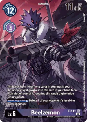 Beelzemon - BT2-111 (Alternate Art) - Starter Deck 14: Beelzemon Advanced Deck Set (ST-14)