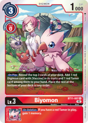 Biyomon BT11-007 - Dimensional Phase - Rare