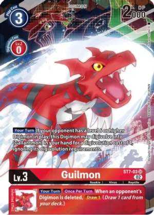 Guilmon (Alternate Art) - Starter Deck 14: Beelzemon Advanced Deck Set (ST7-03 SR)