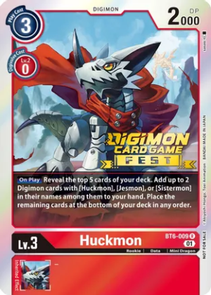 Huckmon (Digimon Card Game Fest 2022) - Double Diamond (BT06)