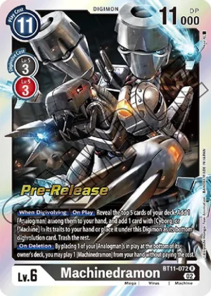 Machinedramon BT11-072 - Dimensional Phase - Rare (PRE RELEASE)