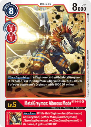 MetalGreymon: Alterous Mode - Battle Of Omni - BT5-015 R