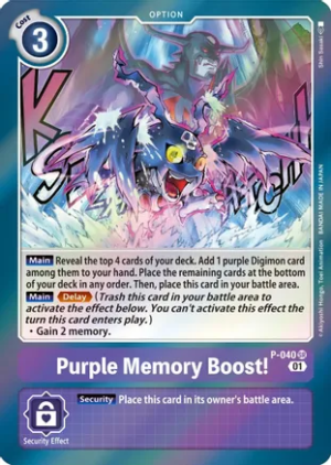 Purple Memory Boost! - Digimon Promotion Cards (D-PR)